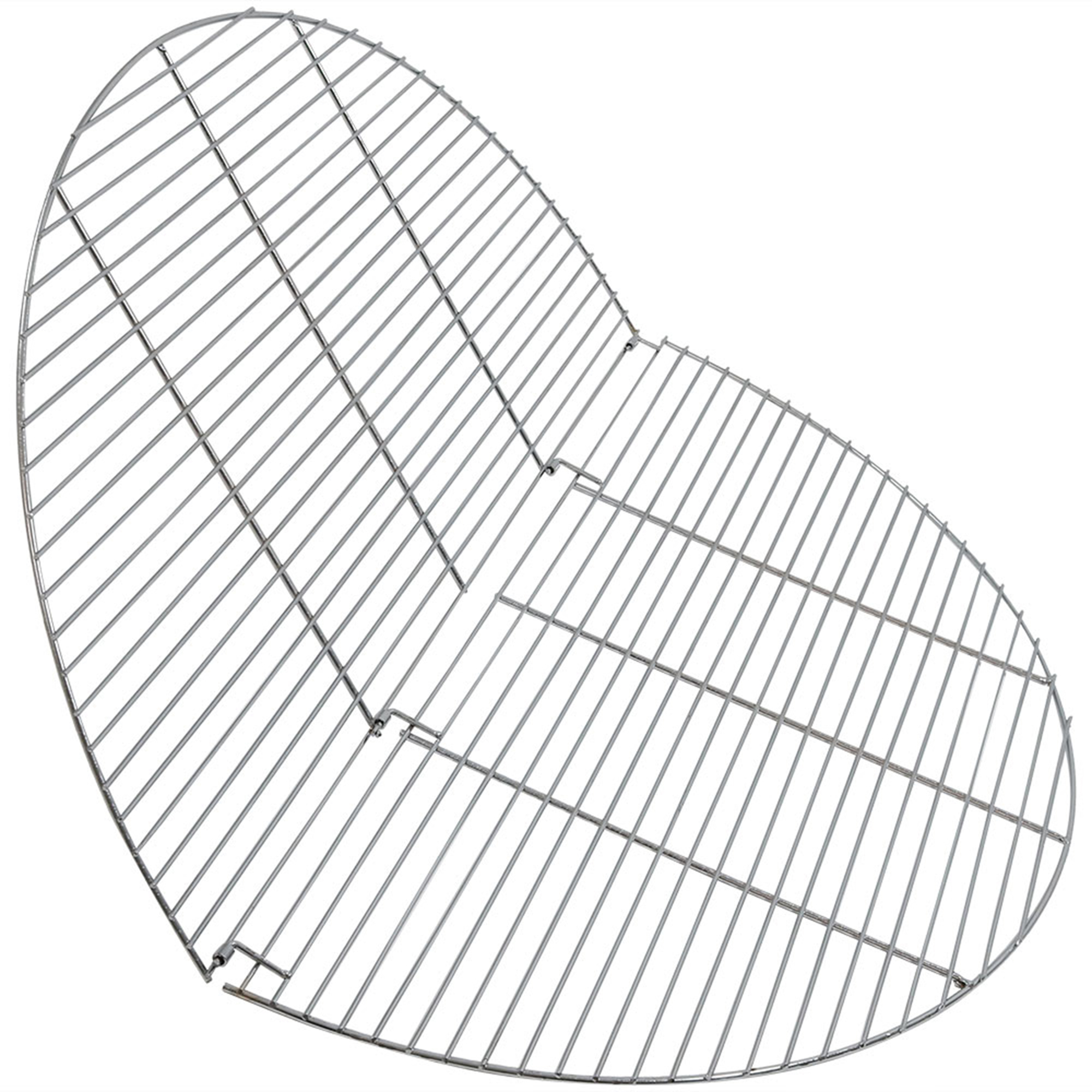 Sunnydaze Decor Foldable Chrome Cooking Grate - 40in. Diameter, Heavy-Duty Steel, Model# KF-FCG40